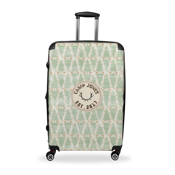 Custom Deer Suitcase - 28" Large - Checked w/ Name or Text