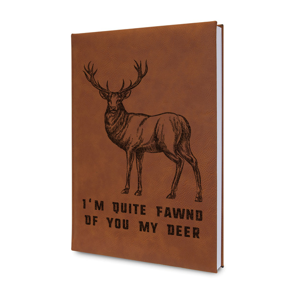 Custom Deer Leather Sketchbook - Small - Double Sided (Personalized)