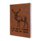 Deer Leather Sketchbook - Small - Double Sided - Angled View