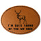 Deer Leatherette Patches - Oval