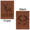 Deer Leatherette Sketchbooks - Large - Double Sided - Front & Back View