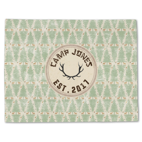 Custom Deer Single-Sided Linen Placemat - Single w/ Name or Text