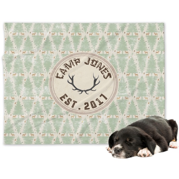 Custom Deer Dog Blanket - Large (Personalized)