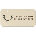 Deer Mini/Bicycle License Plate (2 Holes) (Personalized)