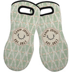 Deer Neoprene Oven Mitts - Set of 2 w/ Name or Text