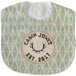 Deer Velour Baby Bib w/ Name or Text