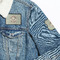 Deer Patches Lifestyle Jean Jacket Detail