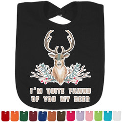 Deer Cotton Baby Bib (Personalized)