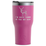 Deer RTIC Tumbler - Magenta - Laser Engraved - Single-Sided (Personalized)