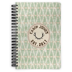Deer Spiral Notebook - 7x10 w/ Name or Text