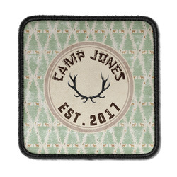Deer Iron On Square Patch w/ Name or Text