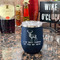 Deer Stainless Wine Tumblers - Navy - Single Sided - In Context