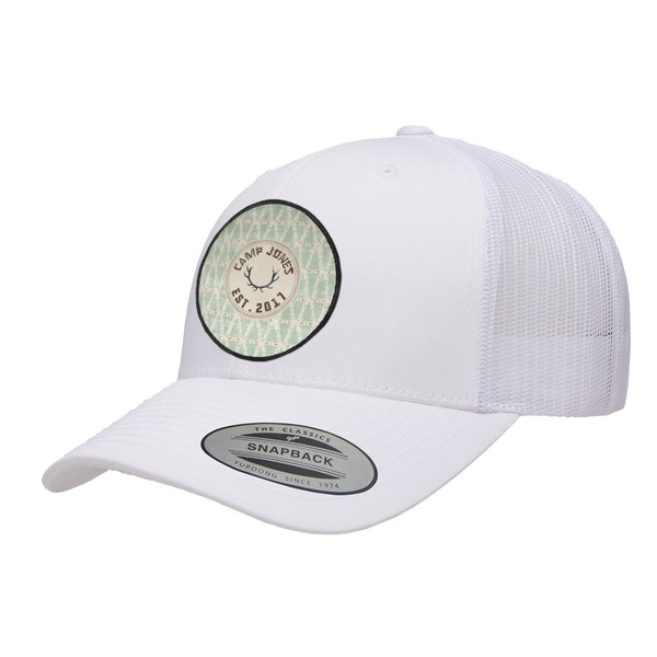 Custom Deer Trucker Hat - White (Personalized)