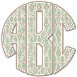 Deer Monogram Decal - Custom Sizes (Personalized)