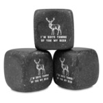 Deer Whiskey Stone Set - Set of 3 (Personalized)