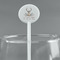 Deer White Plastic 5.5" Stir Stick - Round - Main