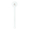 Deer White Plastic 5.5" Stir Stick - Round - Single Stick