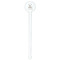 Deer White Plastic 7" Stir Stick - Round - Single Stick