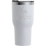 Deer RTIC Tumbler - White - Engraved Front (Personalized)