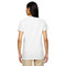 Deer White V-Neck T-Shirt on Model - Back