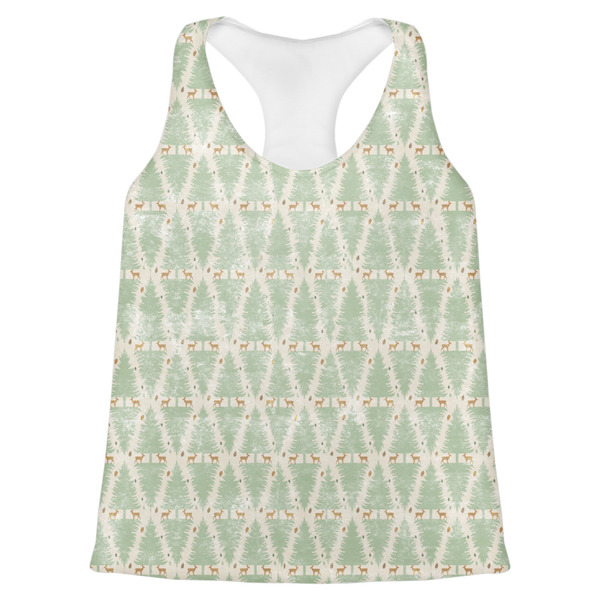 Custom Deer Womens Racerback Tank Top - Small