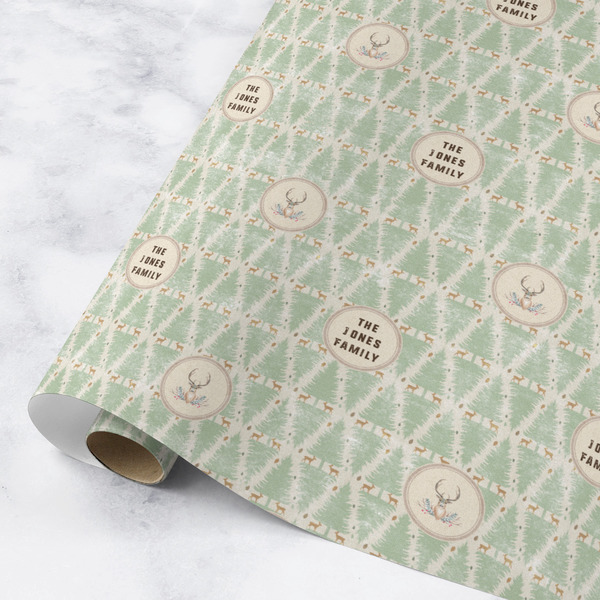 Custom Deer Wrapping Paper Roll - Medium - Matte (Personalized)