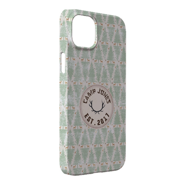 Custom Deer iPhone Case - Plastic - iPhone 14 Plus (Personalized)