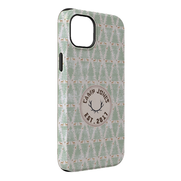 Custom Deer iPhone Case - Rubber Lined - iPhone 14 Plus (Personalized)