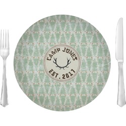 Deer Glass Lunch / Dinner Plate 10" (Personalized)