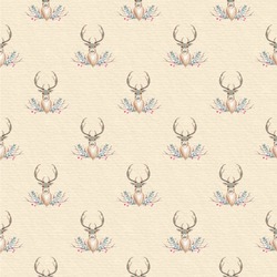 Deer Wallpaper & Surface Covering (Water Activated 24"x 24" Sample)