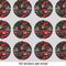 Barbeque 1" Multipurpose Round Labels - Sheet