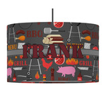 Barbeque 12" Drum Pendant Lamp - Fabric (Personalized)