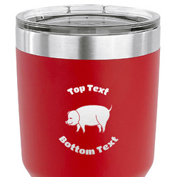 Barbeque 30 oz Stainless Steel Tumbler - Red - Double Sided (Personalized)