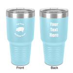 Barbeque 30 oz Stainless Steel Tumbler - Teal - Double-Sided (Personalized)