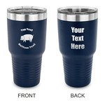 Barbeque 30 oz Stainless Steel Tumbler - Navy - Double Sided (Personalized)