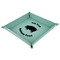 Barbeque 9" x 9" Teal Leatherette Snap Up Tray - MAIN