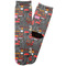 Barbeque Adult Crew Socks - Single Pair - Front and Back