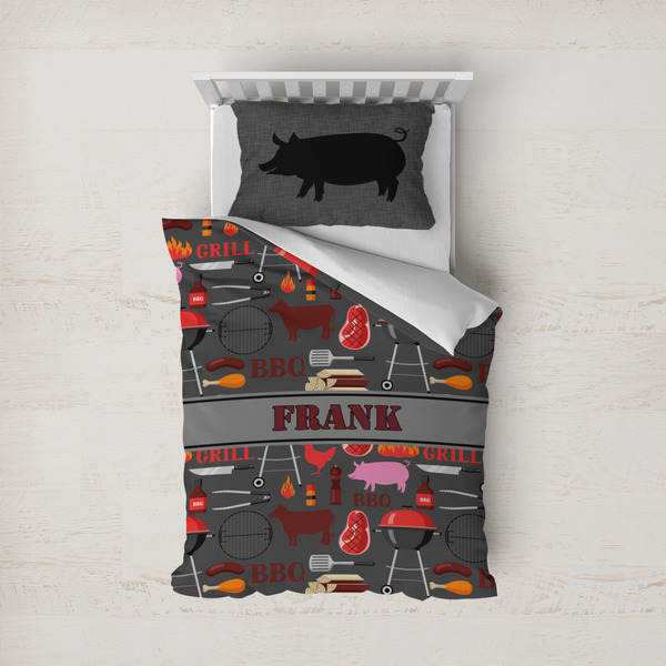 Custom Barbeque Duvet Cover Set - Twin (Personalized)