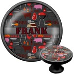 Barbeque Cabinet Knob (Black) (Personalized)