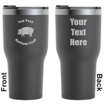 Barbeque RTIC Tumbler - Black - Engraved Front & Back (Personalized)