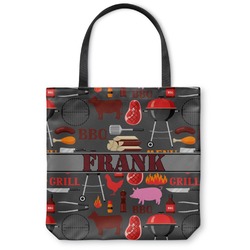 Barbeque Canvas Tote Bag - Large - 18"x18" (Personalized)