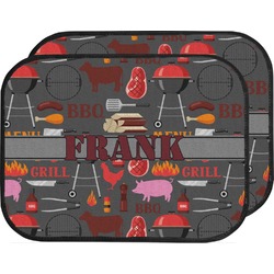 Barbeque Car Floor Mats (Back Seat) (Personalized)