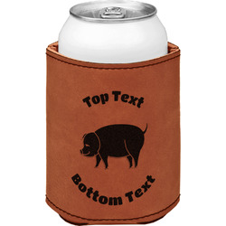 Barbeque Leatherette Can Sleeve - Double Sided (Personalized)
