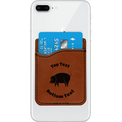 Barbeque Leatherette Phone Wallet (Personalized)