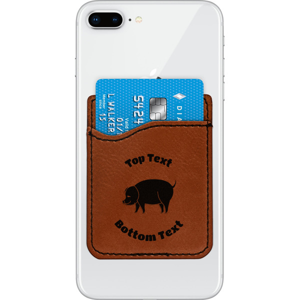 Custom Barbeque Leatherette Phone Wallet (Personalized)