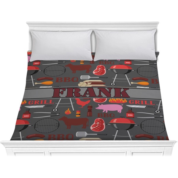 Custom Barbeque Comforter - King (Personalized)