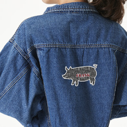 Barbeque Twill Iron On Patch - Custom Shape - X-Large (Personalized)