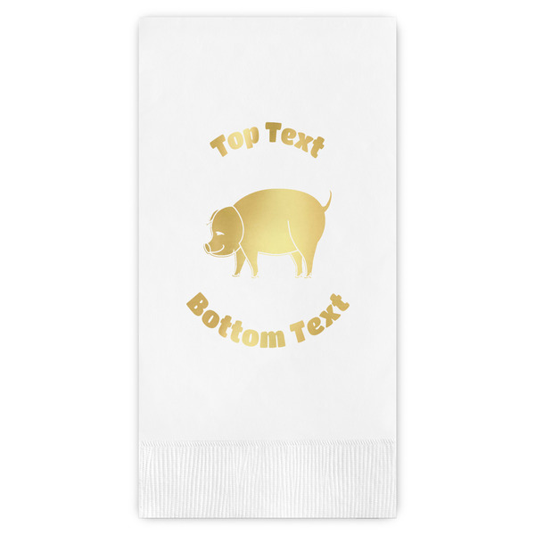 Custom Barbeque Guest Napkins - Foil Stamped (Personalized)