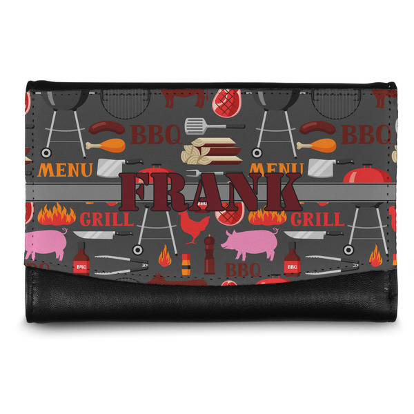 Custom Barbeque Genuine Leather Women's Wallet - Small (Personalized)