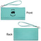 Barbeque Ladies Wallets - Faux Leather - Teal - Front & Back View